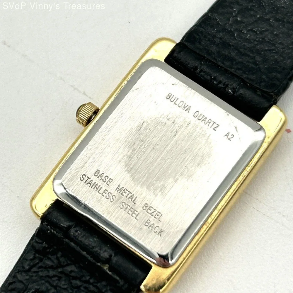 Caravelle by Bulova Women's Gold Tank Watch Vintage Y2K Roman Numeral Quartz